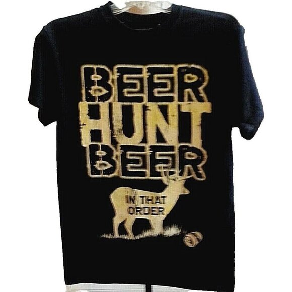 Classic Teaze Men T Shirt Size Small Hunting Graphic Black - Picture 1 of 4
